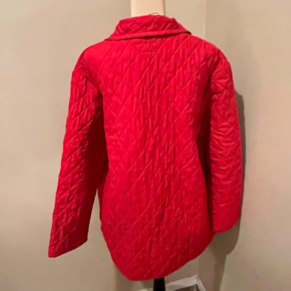 Pendleton Red Quilted Field Jacket snap closure, size Large - Picture 2 of 8